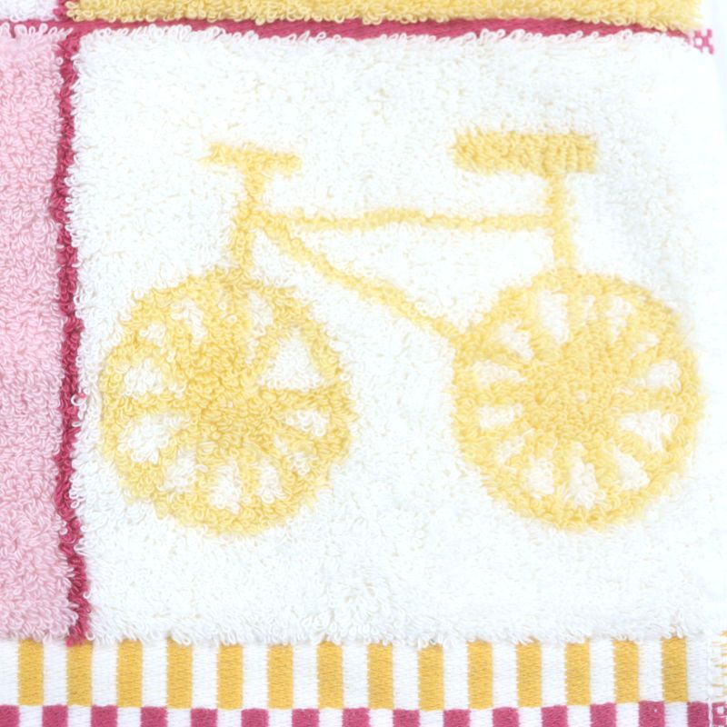 Hermes Cabasn 100% Cotton Nigel Peake Jacquard Terrycloth Face Towel White