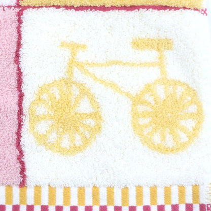 Hermes Cabasn 100% Cotton Nigel Peake Jacquard Terrycloth Face Towel White