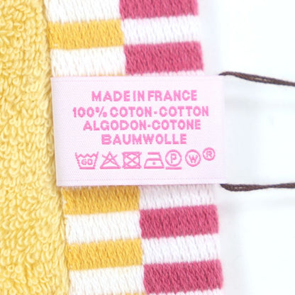 Hermes Cabasn 100% Cotton Nigel Peake Jacquard Terrycloth Face Towel White