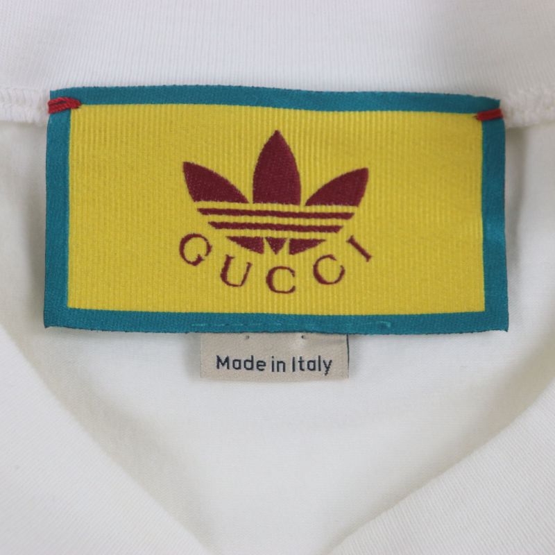 Gucci Adidas Gucci Adidas 692114 Sherry Line Webline Logo Print Mock Neck