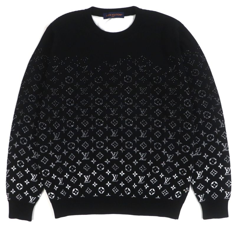  Louis Vuitton 23SS Hkn44w Monogram Crew Neck Knit Pullover Sweater With