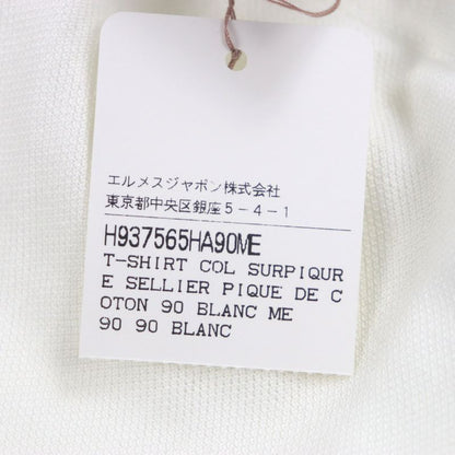 Hermes 100% Cotton Stitch Design Crew Neck Short Sleeves Short Sleeve T-shirt