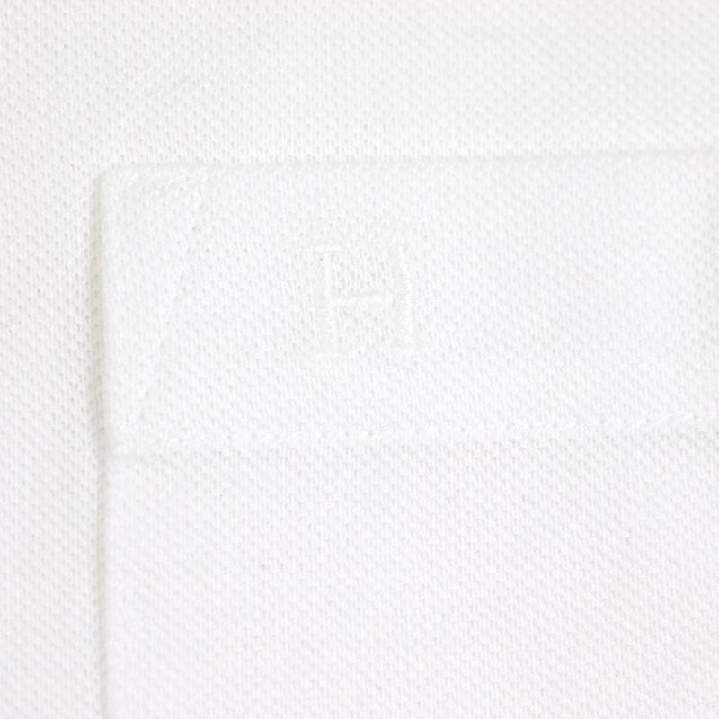 Hermes 100% Cotton Stitch Design Crew Neck Short Sleeves Short Sleeve T-shirt