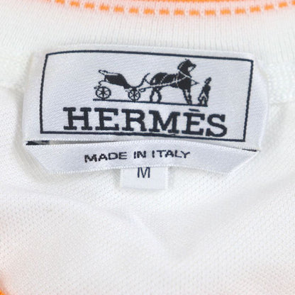 Hermes 100% Cotton Stitch Design Crew Neck Short Sleeves Short Sleeve T-shirt