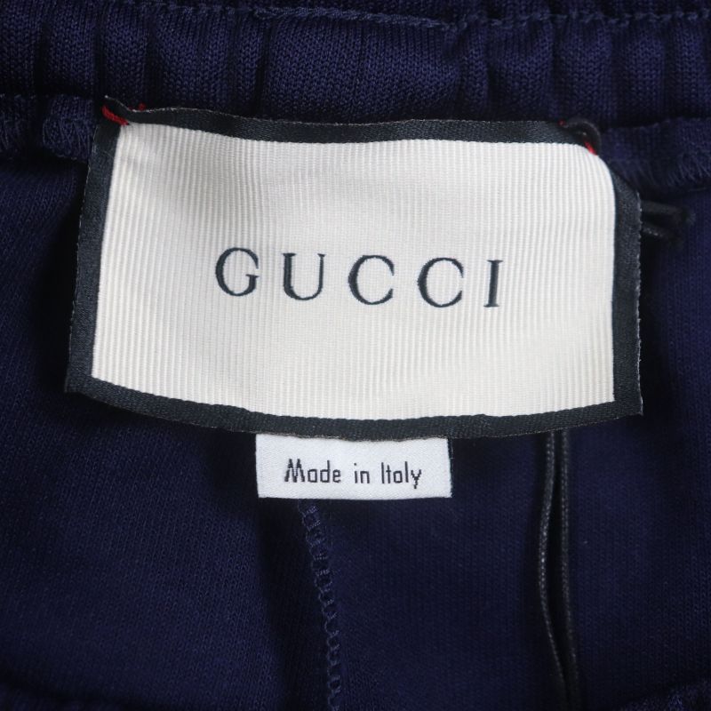  Gucci 544191 Webline Sherry Line Balloon Technical Jersey Pants Navy XS Made