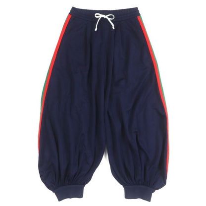  Gucci 544191 Webline Sherry Line Balloon Technical Jersey Pants Navy XS Made