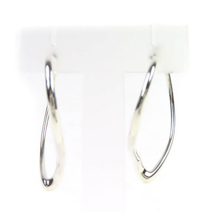 Tiffany & Co Elsa Peretti Open Heart Hoop Earrings Medium Sv925 Binaural