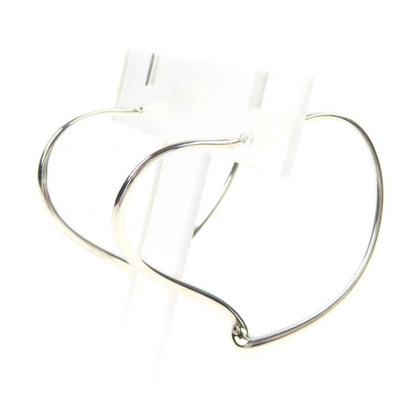 Tiffany & Co Elsa Peretti Open Heart Hoop Earrings Medium Sv925 Binaural