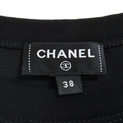 CHANEL P74589 100% Cotton Coco Mark Cropped Cut And Sewn With Rhinestone Charm