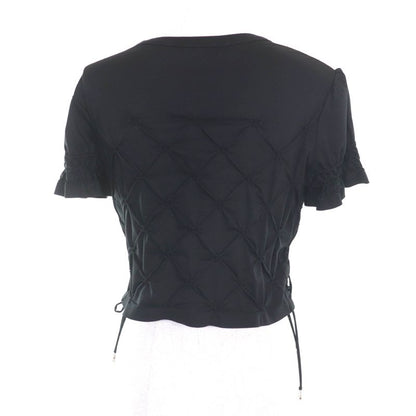 CHANEL P74589 100% Cotton Coco Mark Cropped Cut And Sewn With Rhinestone Charm