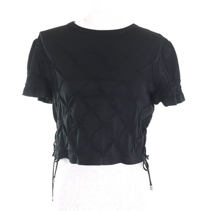 CHANEL P74589 100% Cotton Coco Mark Cropped Cut And Sewn With Rhinestone Charm