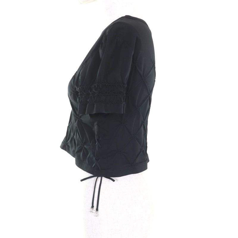 CHANEL P74589 100% Cotton Coco Mark Cropped Cut And Sewn With Rhinestone Charm