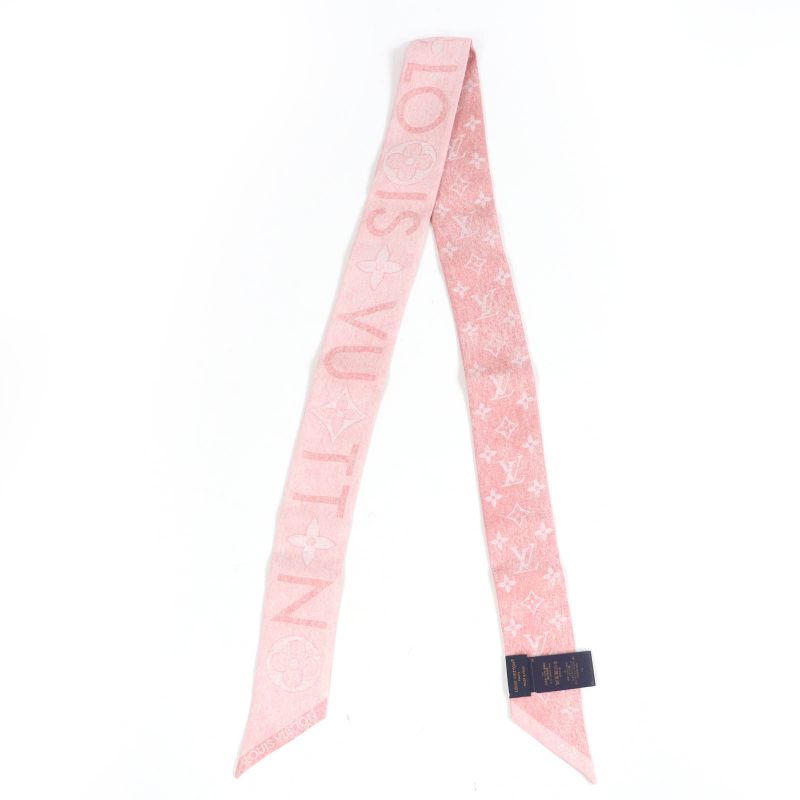 Louis Vuitton M96268 Bandeau BB Monogram Infinity 100% Silk Rose Cles Scarf