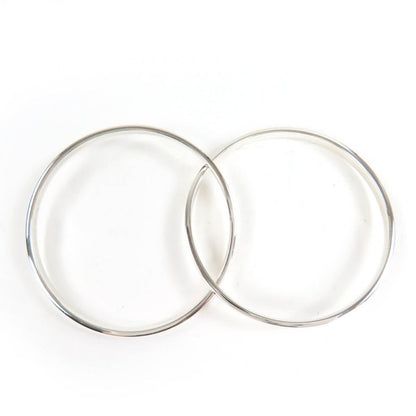 Tiffany & Co 1837 Interlocking Circle Bangle 925 Bracelet Silver Weight 40.9g