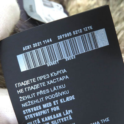 Prada 2021 29y995 With Triangle Logo Pouch Eco Fur Hooded Re-nylon Long Coat