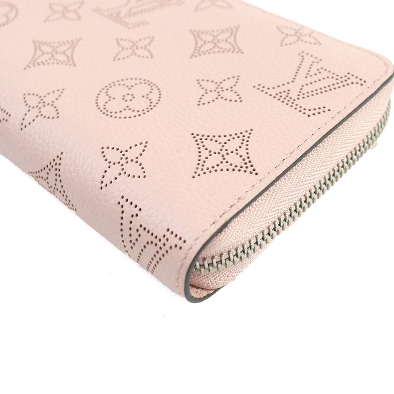 Louis Vuitton M61868 Mahina Monogram Zippy Wallet Leather Long Wallet Magnolia