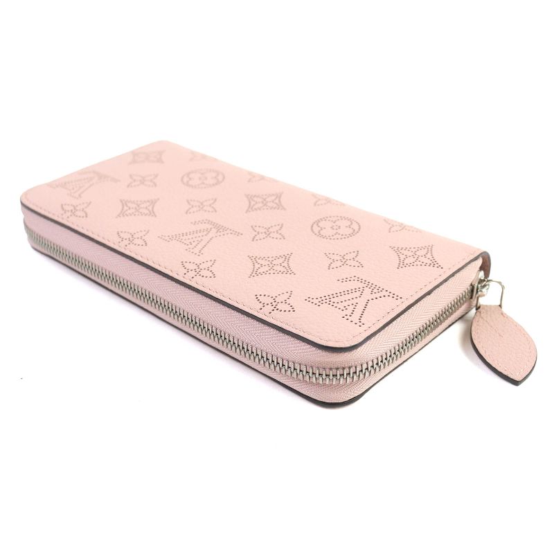 Louis Vuitton M61868 Mahina Monogram Zippy Wallet Leather Long Wallet Magnolia