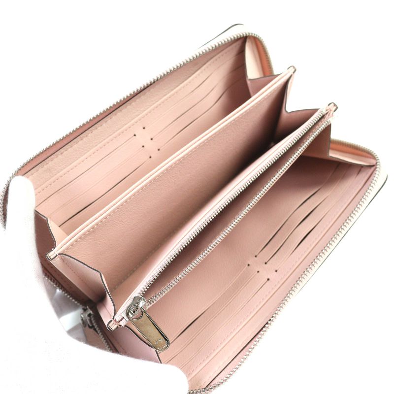 Louis Vuitton M61868 Mahina Monogram Zippy Wallet Leather Long Wallet Magnolia