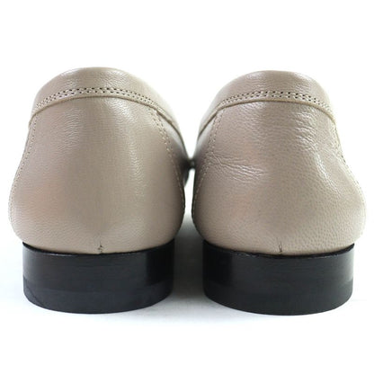 Hermes 232136z Royale H Logo Moccasin Leather Loafers Beige 36 Storage With Bag