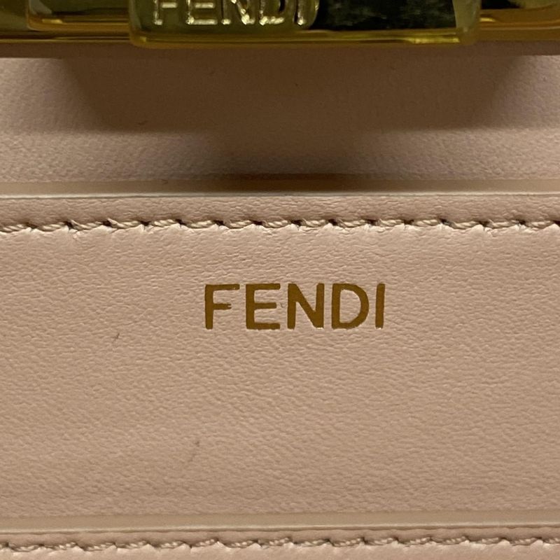 Fendi Handbag Peekaboo Icy You Medium 8bn321-a6v3 Light Blue Detachable Inside