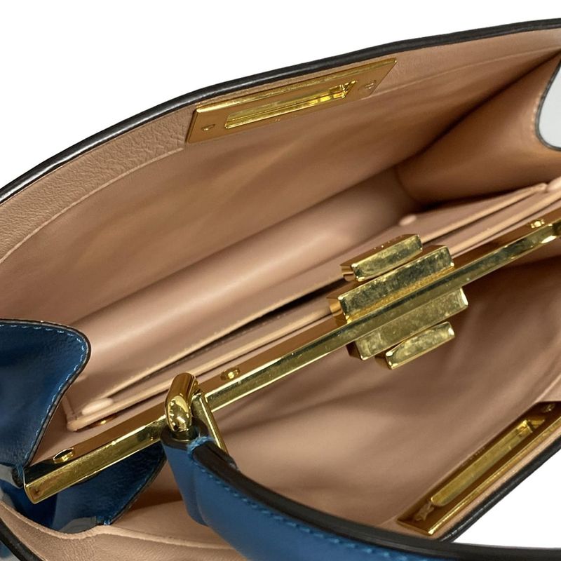 Fendi Handbag Peekaboo Icy You Medium 8bn321-a6v3 Light Blue Detachable Inside