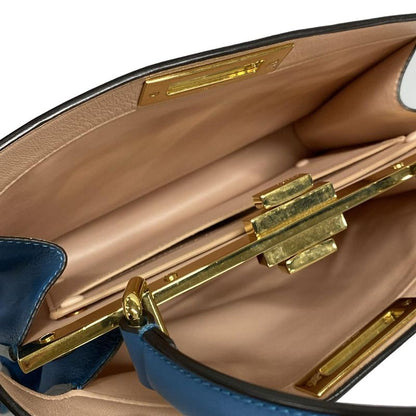 Fendi Handbag Peekaboo Icy You Medium 8bn321-a6v3 Light Blue Detachable Inside