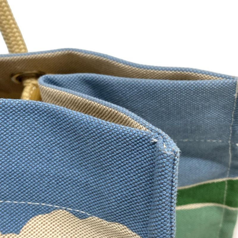 Hermes Tote Bag Escal À La Plage Ivory X Brown X Multi Silver Hardware /beach