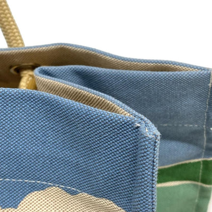 Hermes Tote Bag Escal À La Plage Ivory X Brown X Multi Silver Hardware /beach