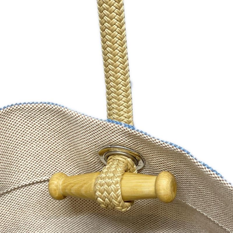 Hermes Tote Bag Escal À La Plage Ivory X Brown X Multi Silver Hardware /beach