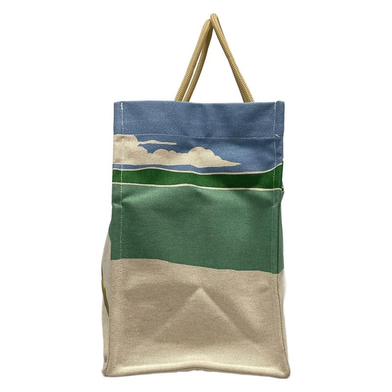 Hermes Tote Bag Escal À La Plage Ivory X Brown X Multi Silver Hardware /beach