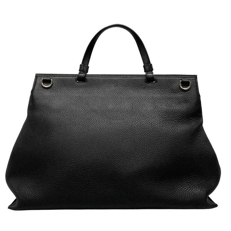 Gucci Handbag Bamboo Daily 370830 Black Leather