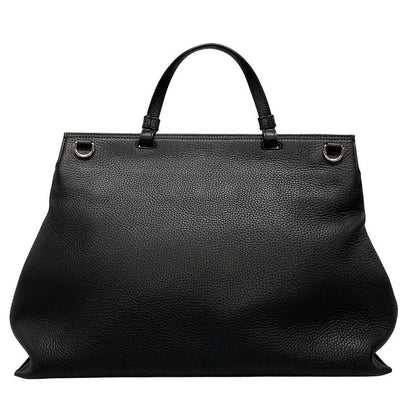 Gucci Handbag Bamboo Daily 370830 Black Leather