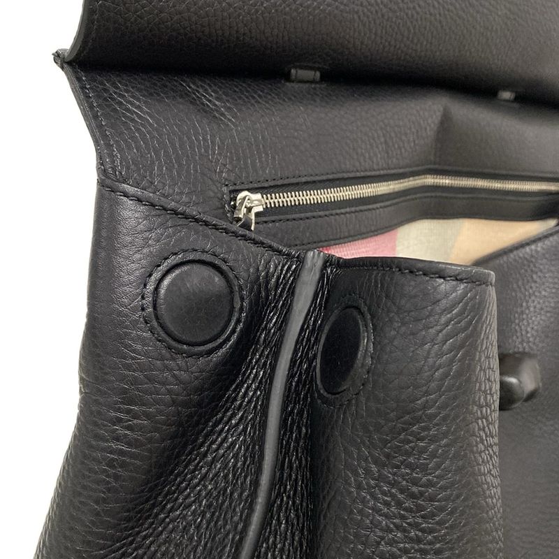 Gucci Handbag Bamboo Daily 370830 Black Leather