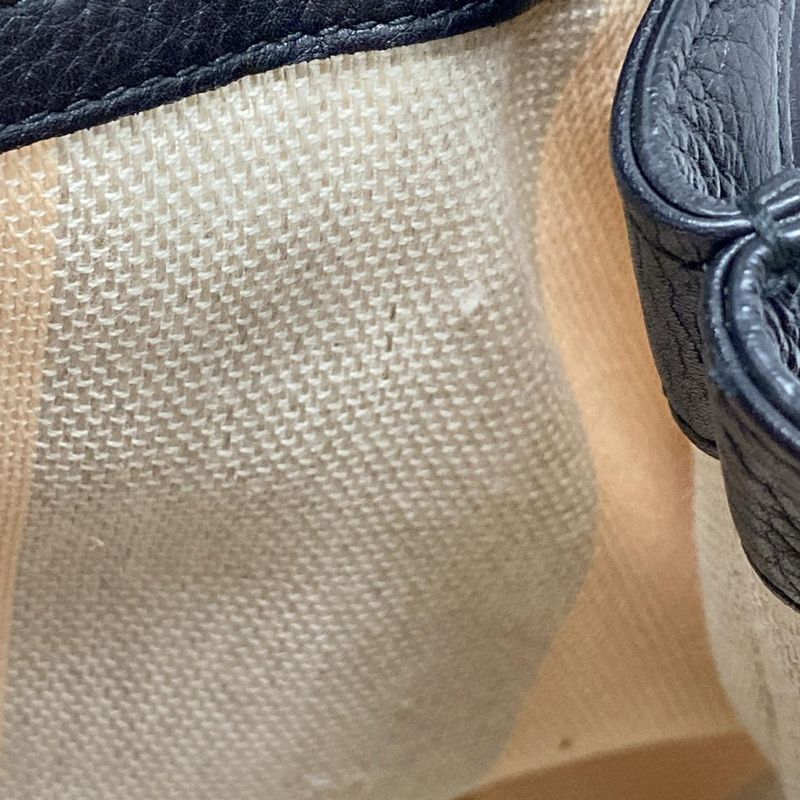 Gucci Handbag Bamboo Daily 370830 Black Leather