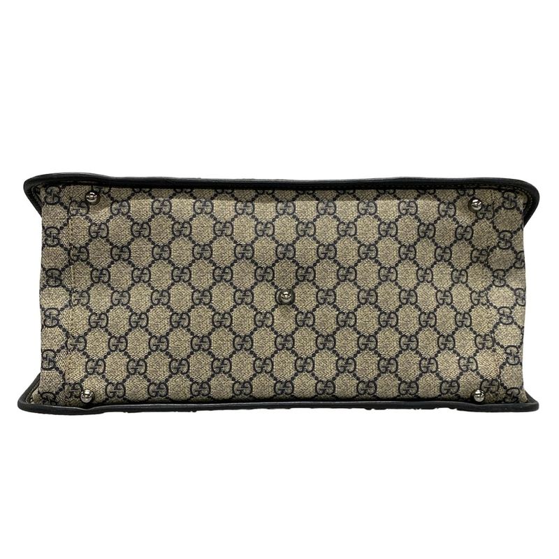 Gucci GG Plus GG Supreme 145842 Ivory X Navy X Red Leather