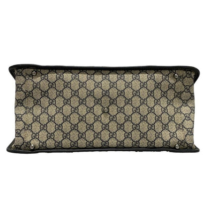 Gucci GG Plus GG Supreme 145842 Ivory X Navy X Red Leather