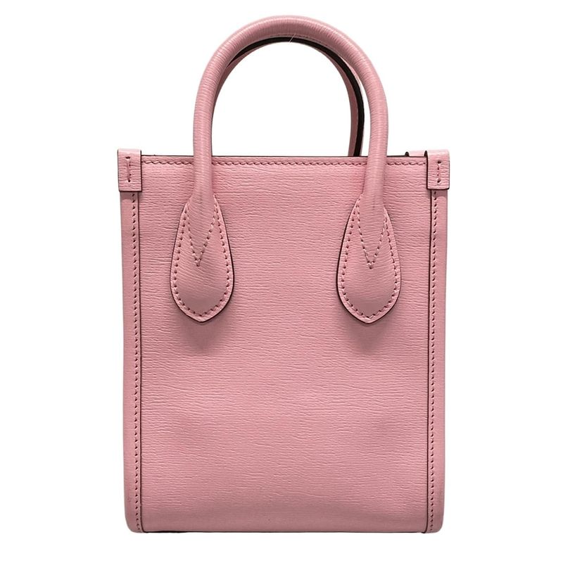 Gucci Handbag - 671623 Pink×yellow×multi Bananya Collaboration/bnf Leather
