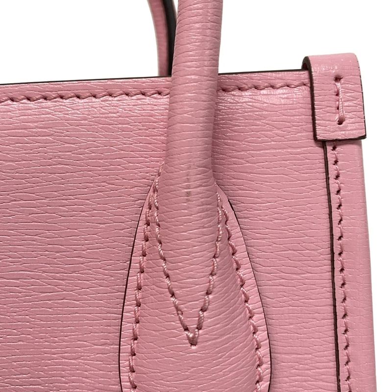 Gucci Handbag - 671623 Pink×yellow×multi Bananya Collaboration/bnf Leather