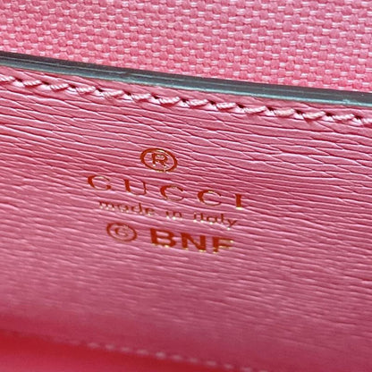 Gucci Handbag - 671623 Pink×yellow×multi Bananya Collaboration/bnf Leather