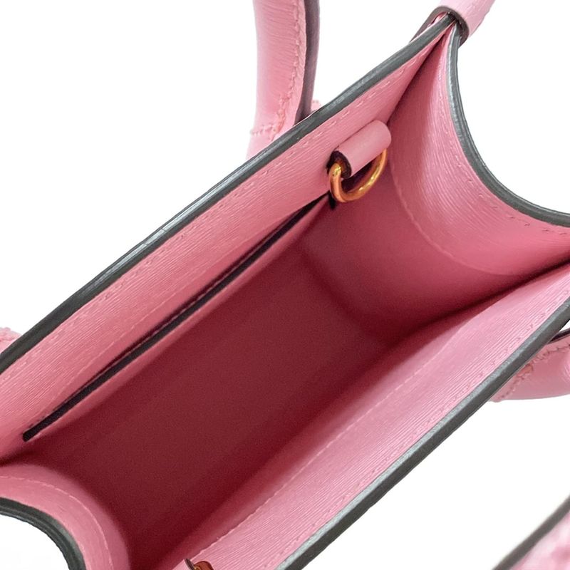 Gucci Handbag - 671623 Pink×yellow×multi Bananya Collaboration/bnf Leather