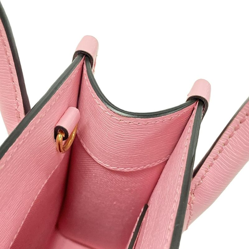 Gucci Handbag - 671623 Pink×yellow×multi Bananya Collaboration/bnf Leather