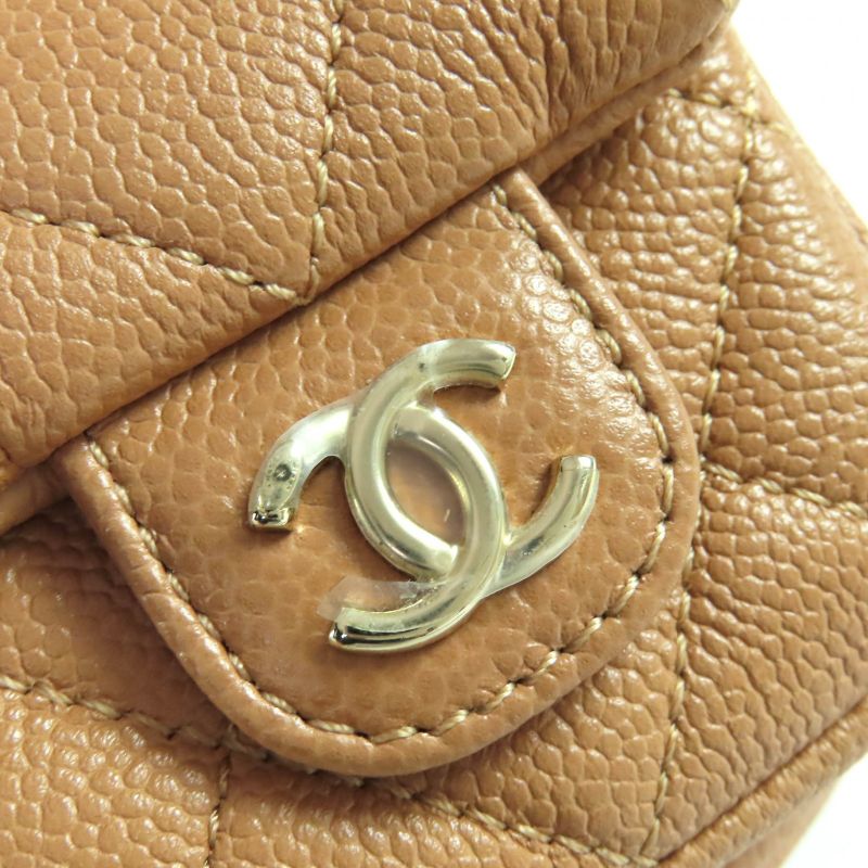 CHANEL As3860 Caviar Skin Matelasse Coco Mark Chain Backpack Random Serial