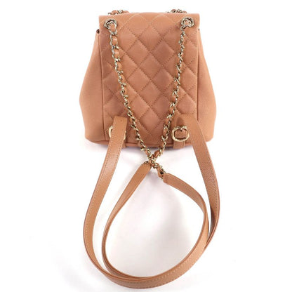 CHANEL As3860 Caviar Skin Matelasse Coco Mark Chain Backpack Random Serial