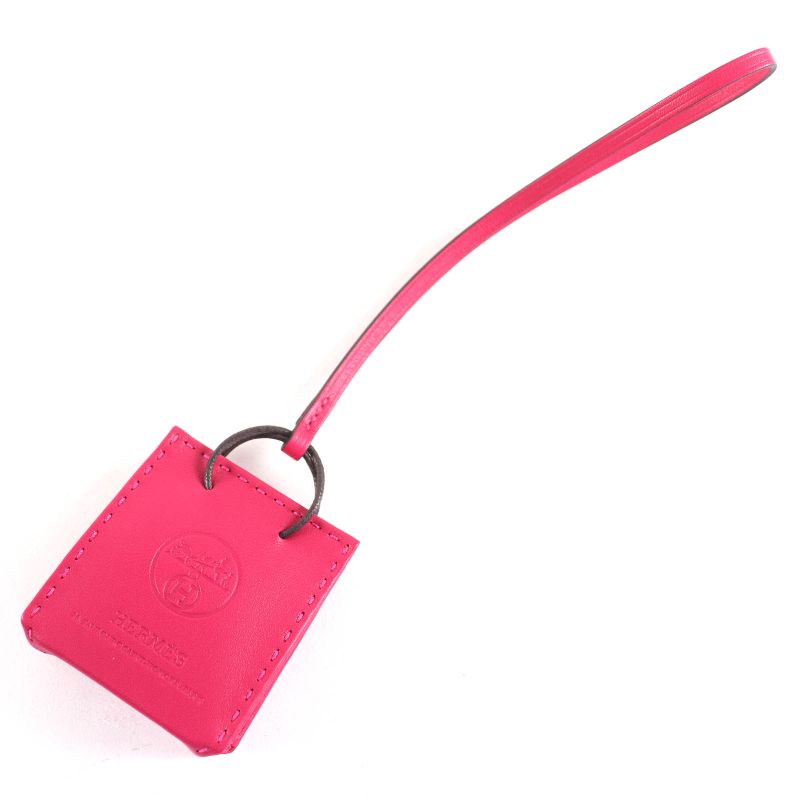 Hermes SAC Orange Sac Oranje Anjomiro Rose Mexico Bag Charm Y Engraved With Box