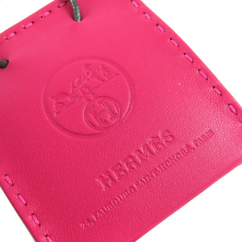 Hermes SAC Orange Sac Oranje Anjomiro Rose Mexico Bag Charm Y Engraved With Box