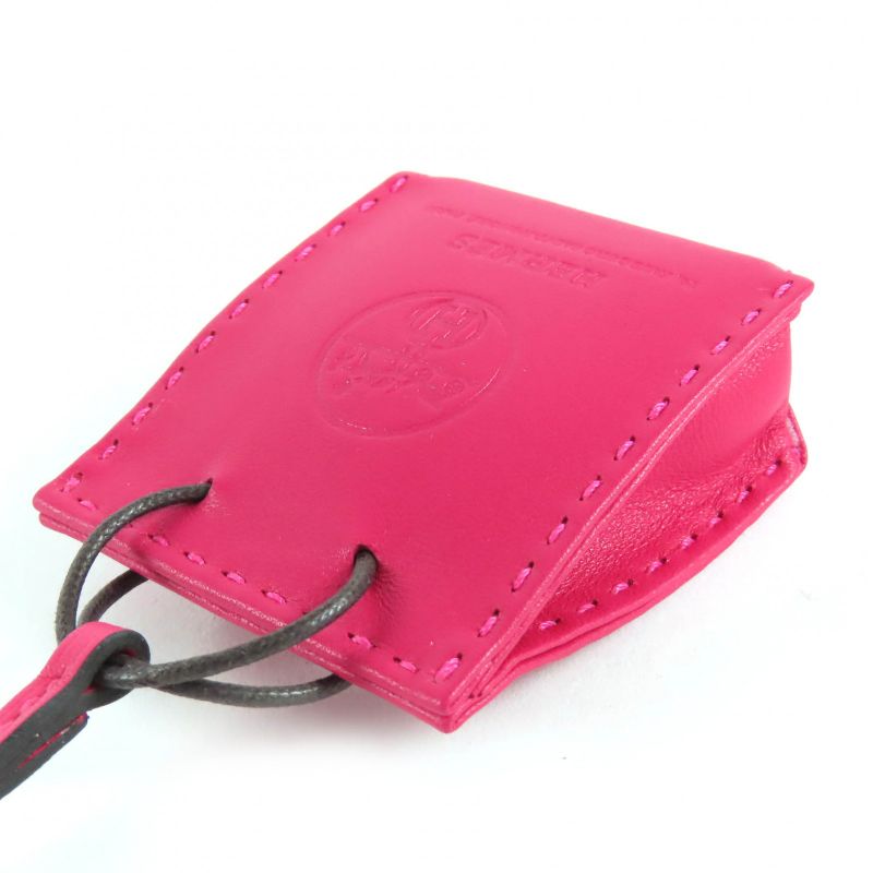 Hermes SAC Orange Sac Oranje Anjomiro Rose Mexico Bag Charm Y Engraved With Box