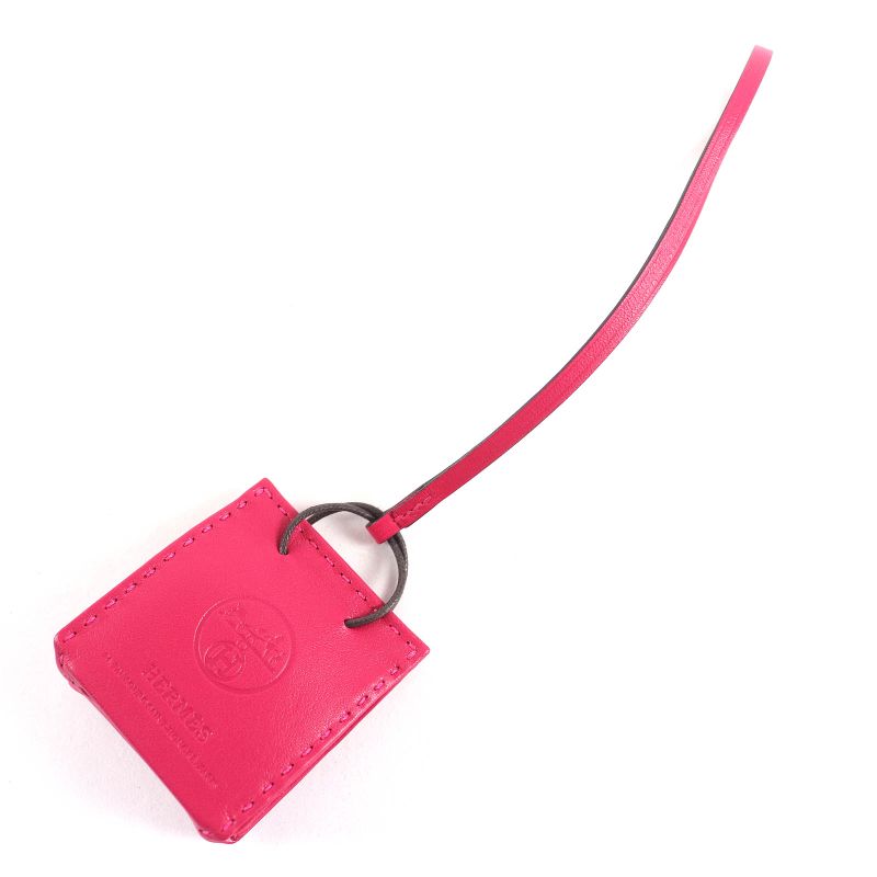 Hermes SAC Orange Sac Oranje Anjomiro Rose Mexico Bag Charm Y Engraved With Box