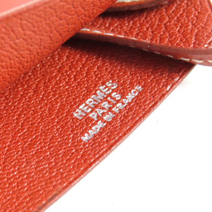 Hermes Vintage Leather Margiela Period Clochette Necklace Brown C Engraved