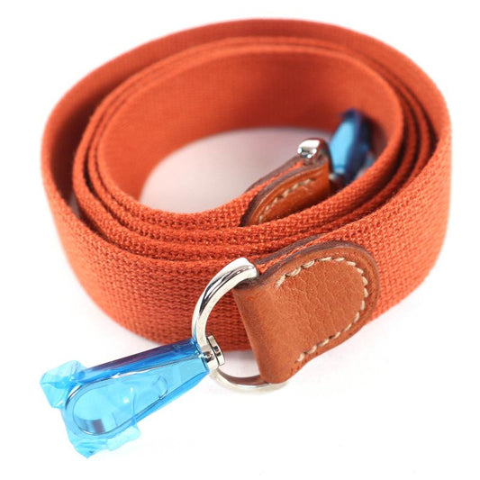 Hermes Silver Hardware Leather Use Canvas Shoulder Strap For Garden Party TPM