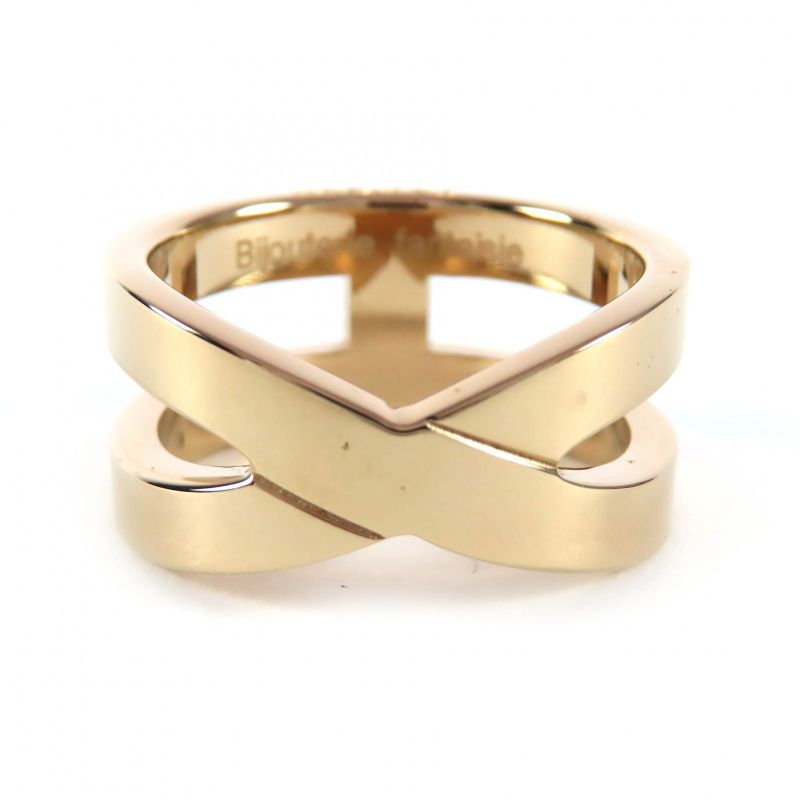 Hermes Ribbon Bijouterie Fantaisie H Motif Scarf Ring Gold Ladies Recommended